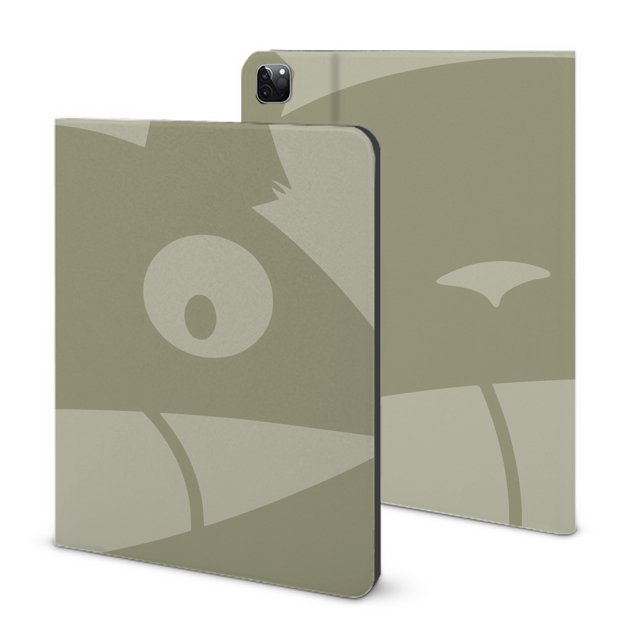 （画像用） となりのトトロ 草壁メイ 草壁サツキ My Neighbor Totoro Satsuki Kusakabe Mei Kusakabe IPad ケース ブック型 PUレザー TPU 耐衝撃 軽量 薄型 ペン収納なし 全面保護 IPad 各モデル対応